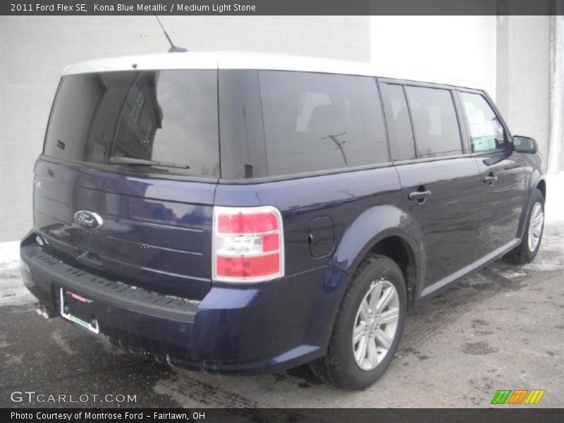 Kona Blue Metallic / Medium Light Stone 2011 Ford Flex SE