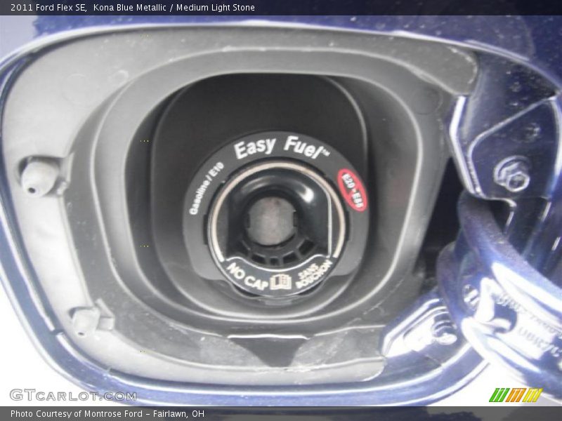 Kona Blue Metallic / Medium Light Stone 2011 Ford Flex SE