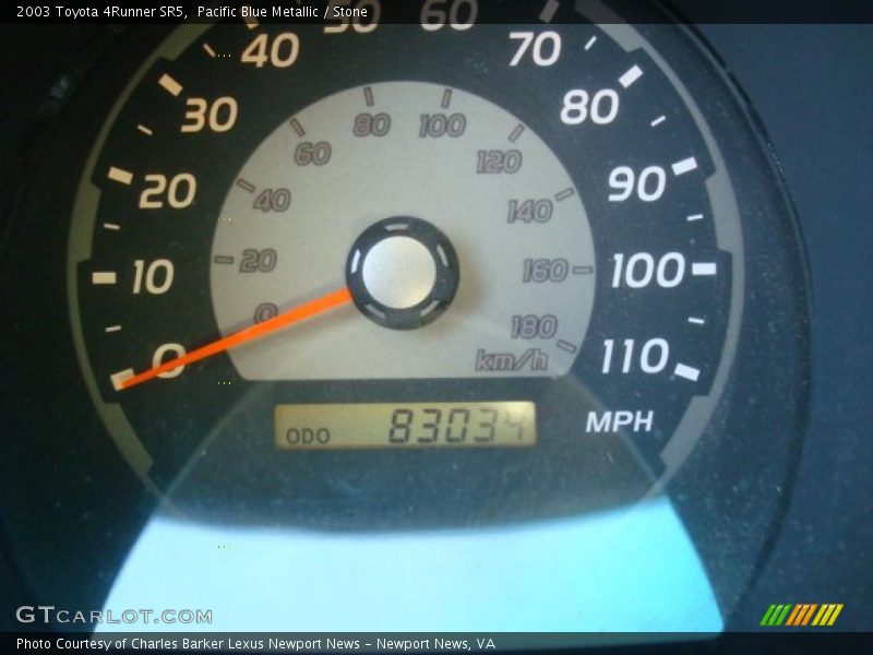 Pacific Blue Metallic / Stone 2003 Toyota 4Runner SR5