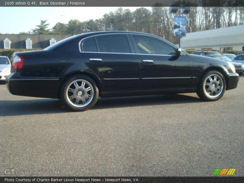 Black Obsidian / Firebrick 2005 Infiniti Q 45