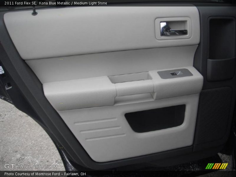 Kona Blue Metallic / Medium Light Stone 2011 Ford Flex SE