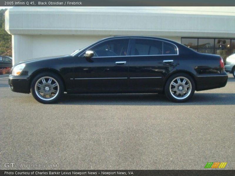 Black Obsidian / Firebrick 2005 Infiniti Q 45