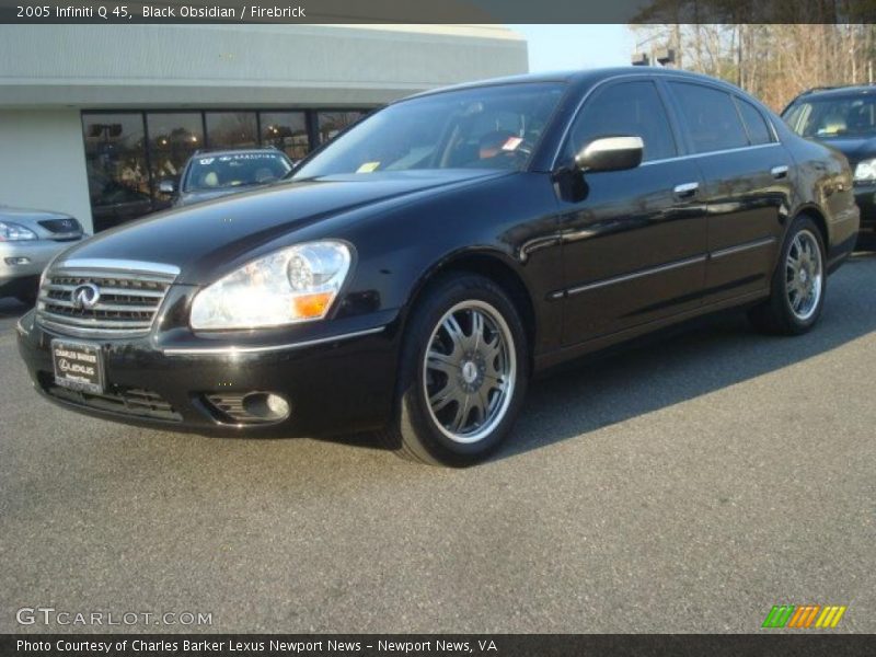 Black Obsidian / Firebrick 2005 Infiniti Q 45