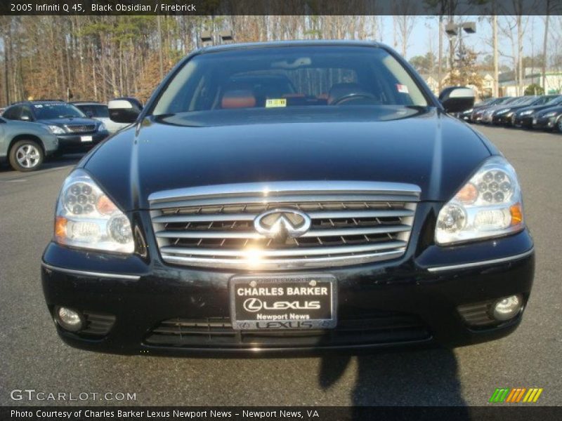 Black Obsidian / Firebrick 2005 Infiniti Q 45