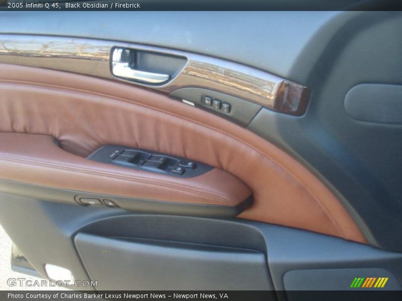 Black Obsidian / Firebrick 2005 Infiniti Q 45