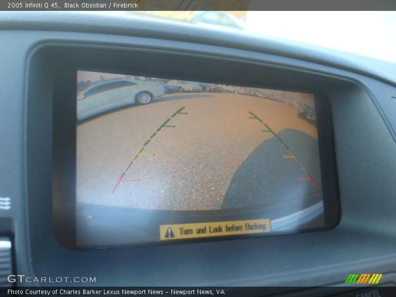 Black Obsidian / Firebrick 2005 Infiniti Q 45