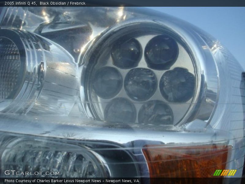 Black Obsidian / Firebrick 2005 Infiniti Q 45