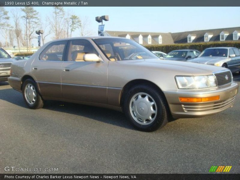 Champagne Metallic / Tan 1993 Lexus LS 400