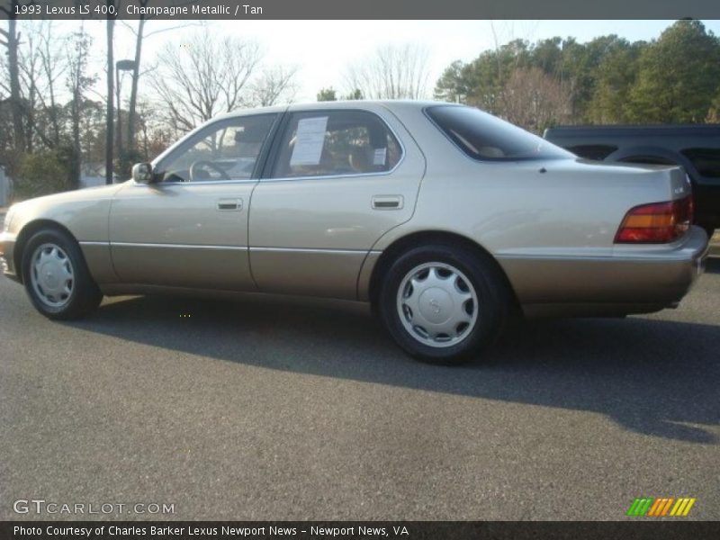 Champagne Metallic / Tan 1993 Lexus LS 400