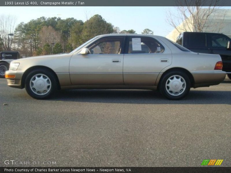 Champagne Metallic / Tan 1993 Lexus LS 400