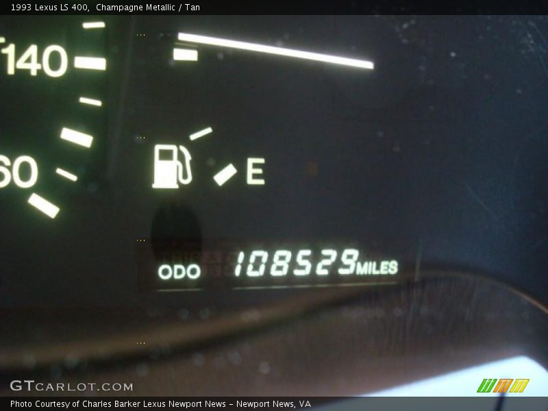 Champagne Metallic / Tan 1993 Lexus LS 400