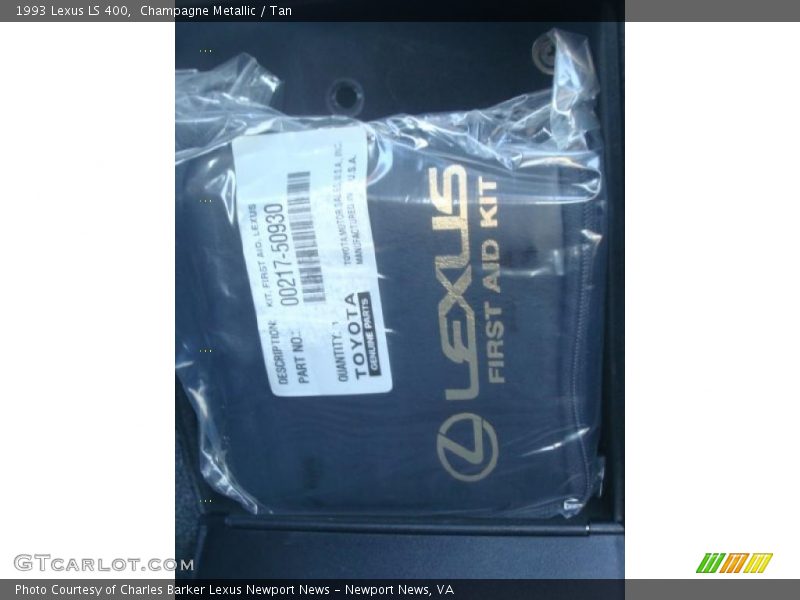 Champagne Metallic / Tan 1993 Lexus LS 400