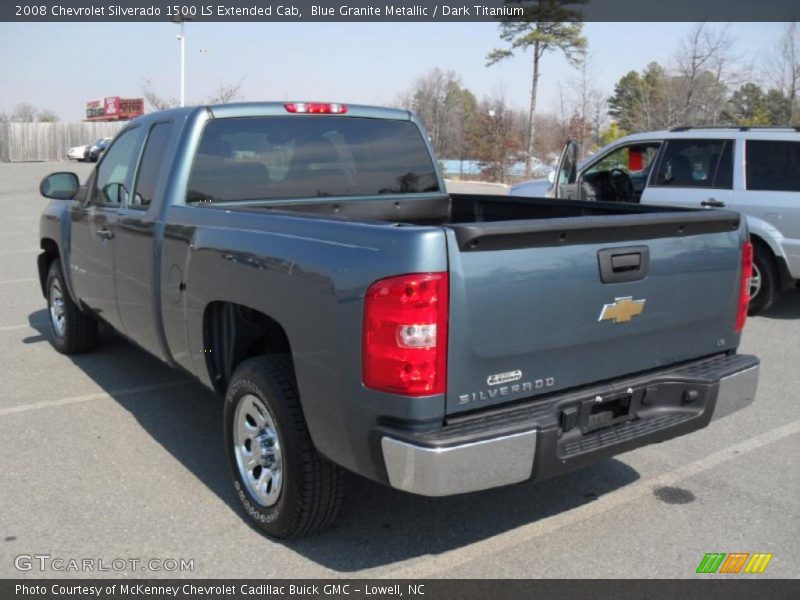 Blue Granite Metallic / Dark Titanium 2008 Chevrolet Silverado 1500 LS Extended Cab