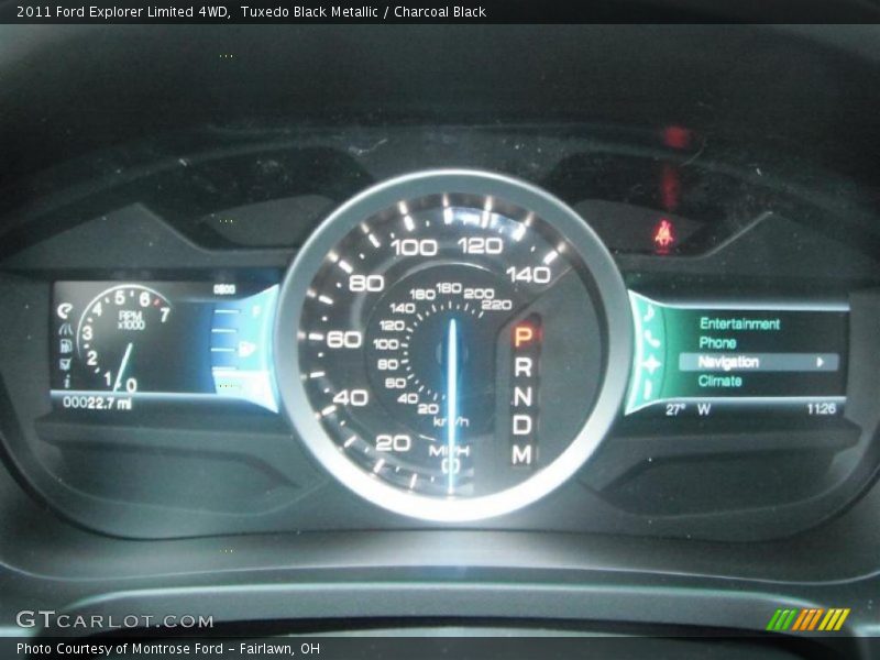  2011 Explorer Limited 4WD Limited 4WD Gauges