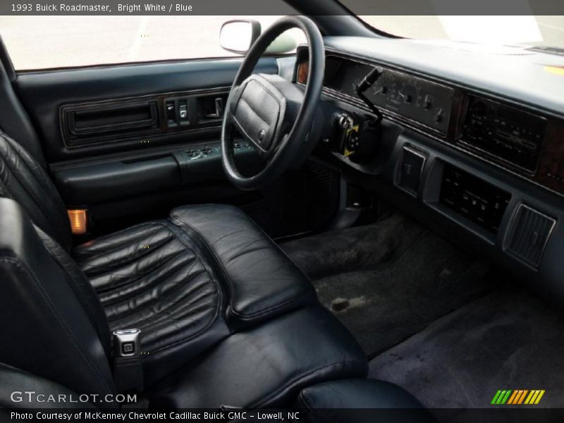 Bright White / Blue 1993 Buick Roadmaster