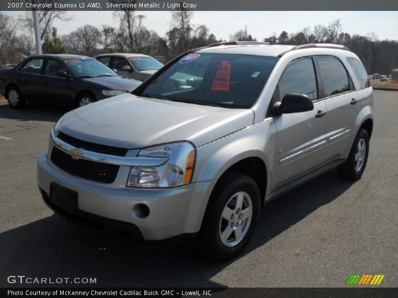 Silverstone Metallic / Light Gray 2007 Chevrolet Equinox LS AWD