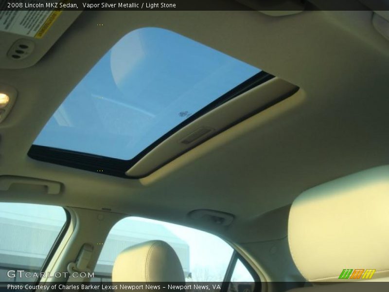 Vapor Silver Metallic / Light Stone 2008 Lincoln MKZ Sedan