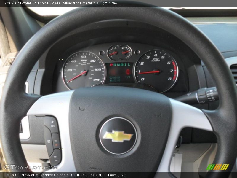 Silverstone Metallic / Light Gray 2007 Chevrolet Equinox LS AWD