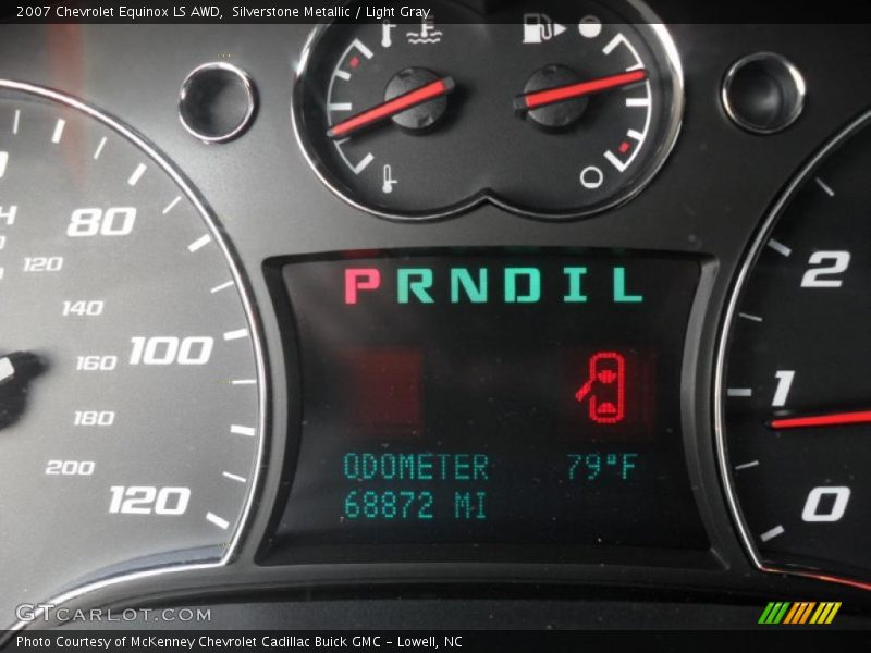 Silverstone Metallic / Light Gray 2007 Chevrolet Equinox LS AWD