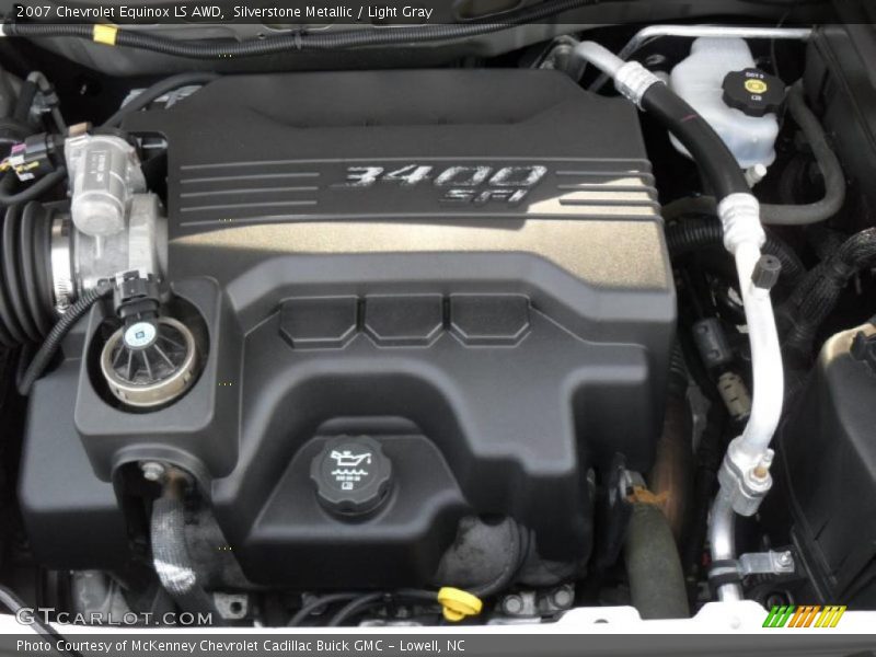 Silverstone Metallic / Light Gray 2007 Chevrolet Equinox LS AWD