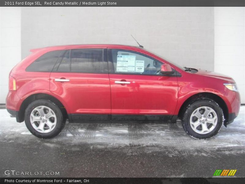 Red Candy Metallic / Medium Light Stone 2011 Ford Edge SEL