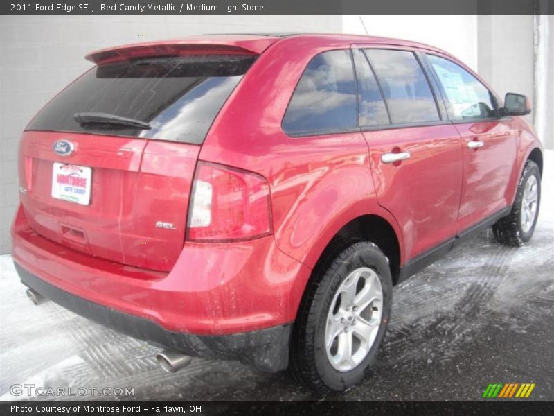 Red Candy Metallic / Medium Light Stone 2011 Ford Edge SEL