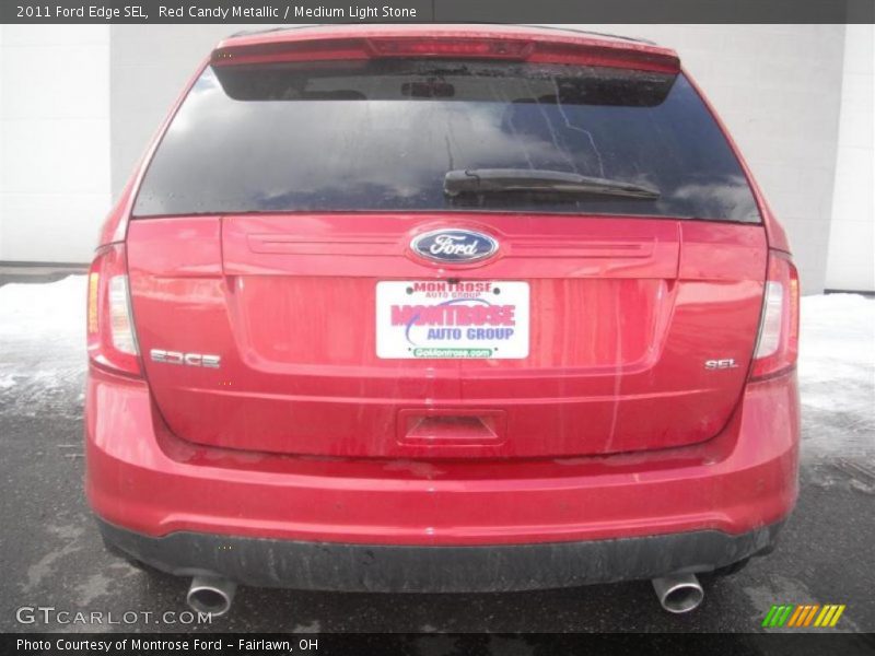 Red Candy Metallic / Medium Light Stone 2011 Ford Edge SEL