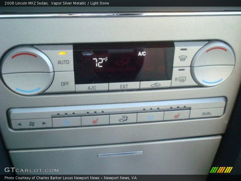 Vapor Silver Metallic / Light Stone 2008 Lincoln MKZ Sedan