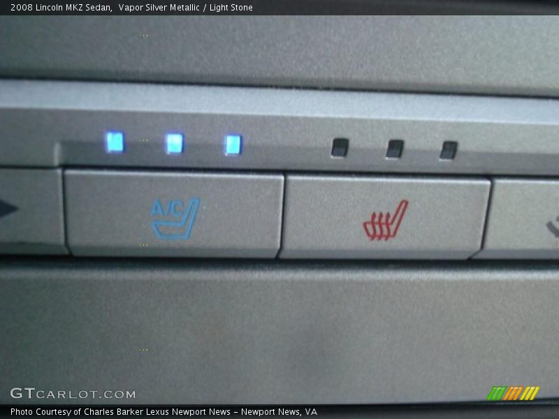 Vapor Silver Metallic / Light Stone 2008 Lincoln MKZ Sedan