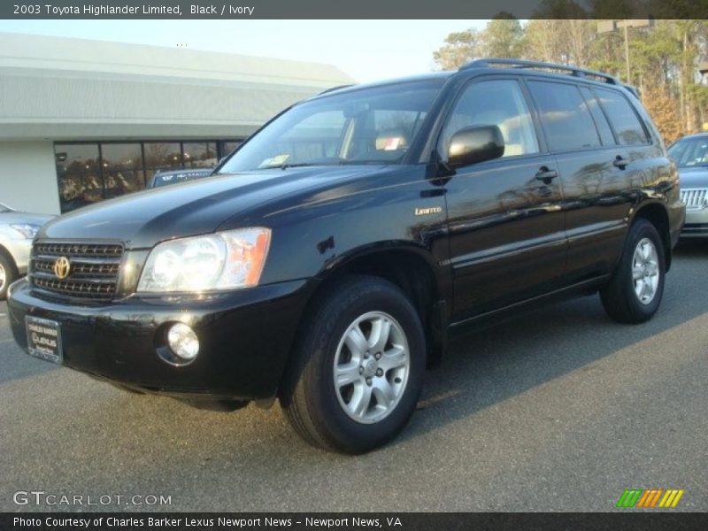 Black / Ivory 2003 Toyota Highlander Limited