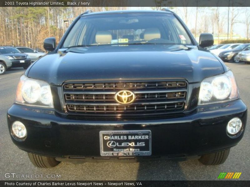 Black / Ivory 2003 Toyota Highlander Limited