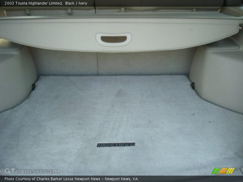 Black / Ivory 2003 Toyota Highlander Limited