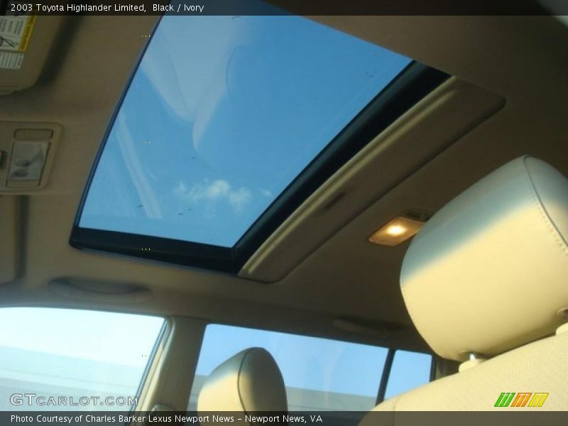 Black / Ivory 2003 Toyota Highlander Limited