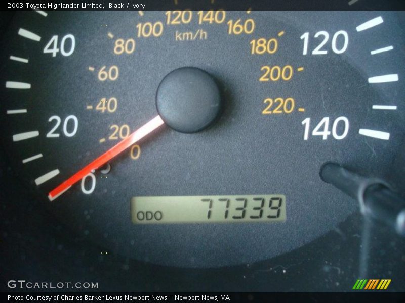 Black / Ivory 2003 Toyota Highlander Limited