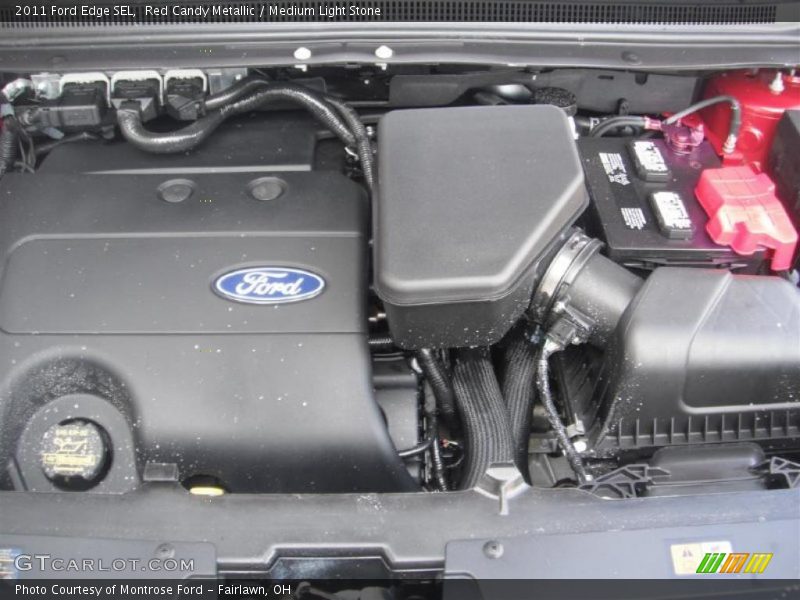 Red Candy Metallic / Medium Light Stone 2011 Ford Edge SEL
