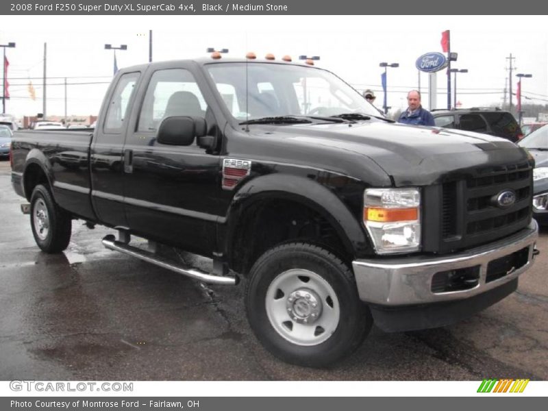 Black / Medium Stone 2008 Ford F250 Super Duty XL SuperCab 4x4