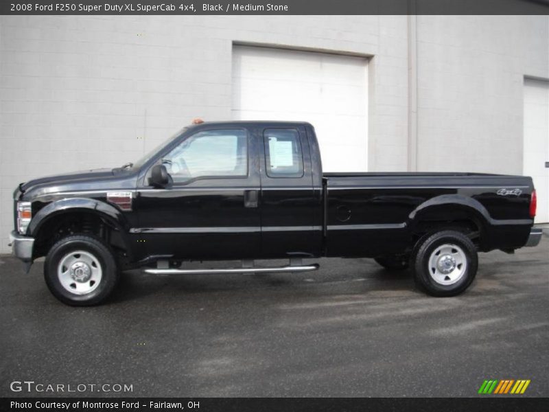 Black / Medium Stone 2008 Ford F250 Super Duty XL SuperCab 4x4