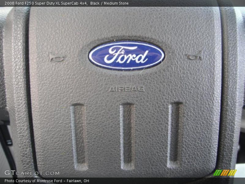 Black / Medium Stone 2008 Ford F250 Super Duty XL SuperCab 4x4