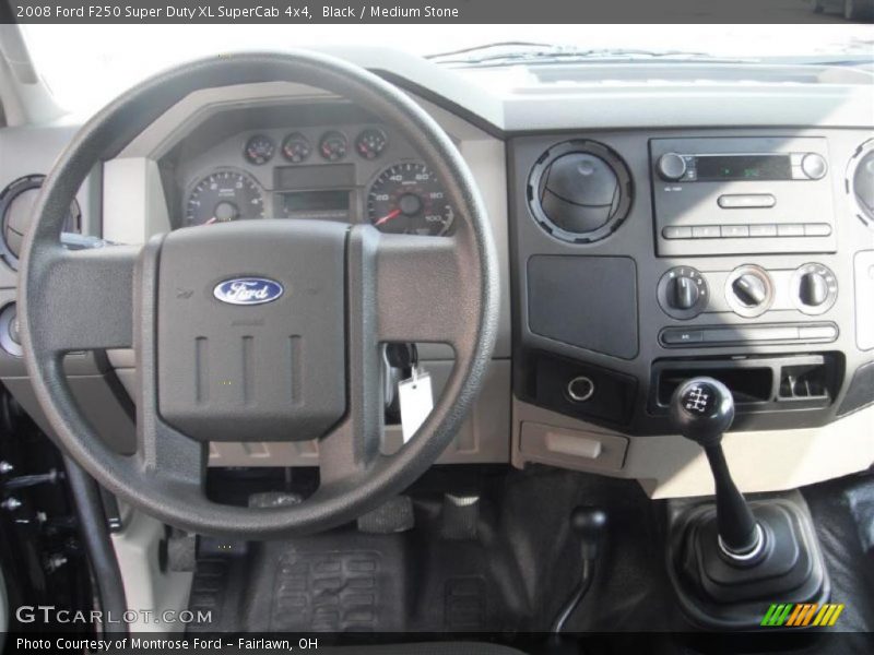 Black / Medium Stone 2008 Ford F250 Super Duty XL SuperCab 4x4