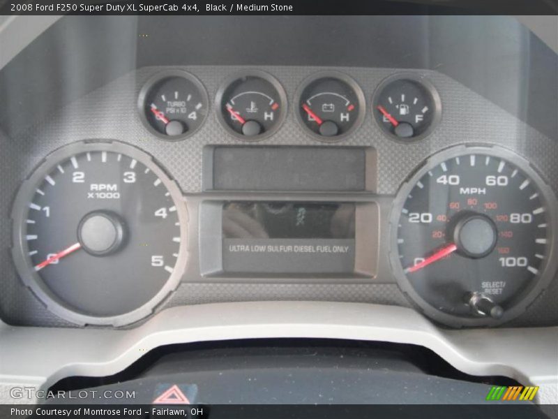 Black / Medium Stone 2008 Ford F250 Super Duty XL SuperCab 4x4