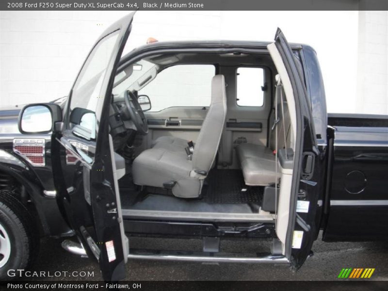 Black / Medium Stone 2008 Ford F250 Super Duty XL SuperCab 4x4
