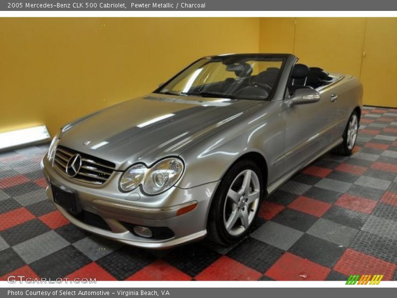 Pewter Metallic / Charcoal 2005 Mercedes-Benz CLK 500 Cabriolet