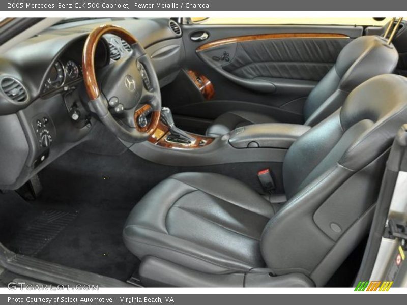 2005 CLK 500 Cabriolet Charcoal Interior