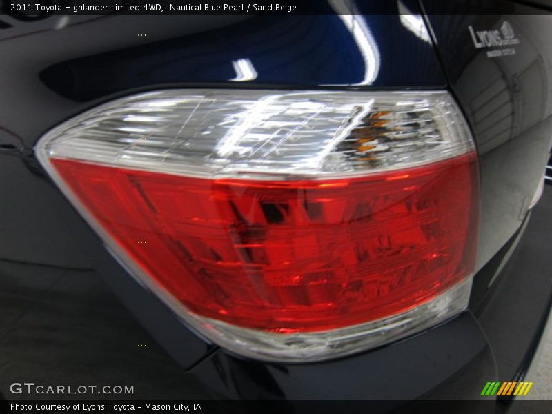 Nautical Blue Pearl / Sand Beige 2011 Toyota Highlander Limited 4WD