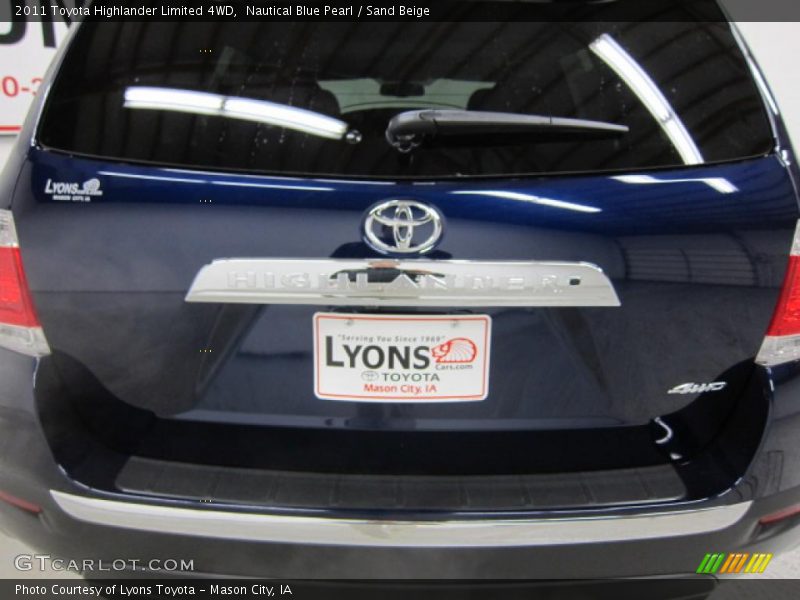 Nautical Blue Pearl / Sand Beige 2011 Toyota Highlander Limited 4WD