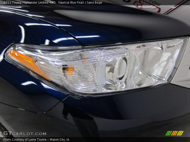 Nautical Blue Pearl / Sand Beige 2011 Toyota Highlander Limited 4WD