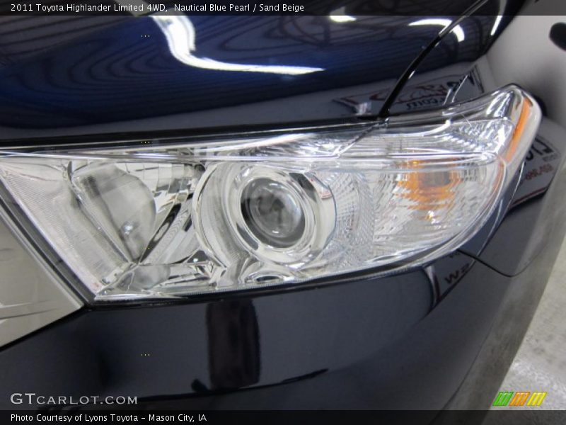 Nautical Blue Pearl / Sand Beige 2011 Toyota Highlander Limited 4WD