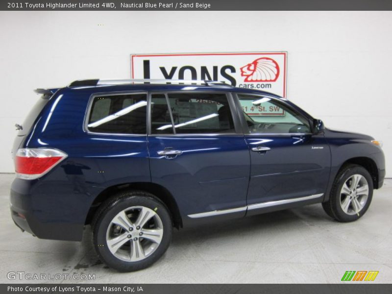 Nautical Blue Pearl / Sand Beige 2011 Toyota Highlander Limited 4WD