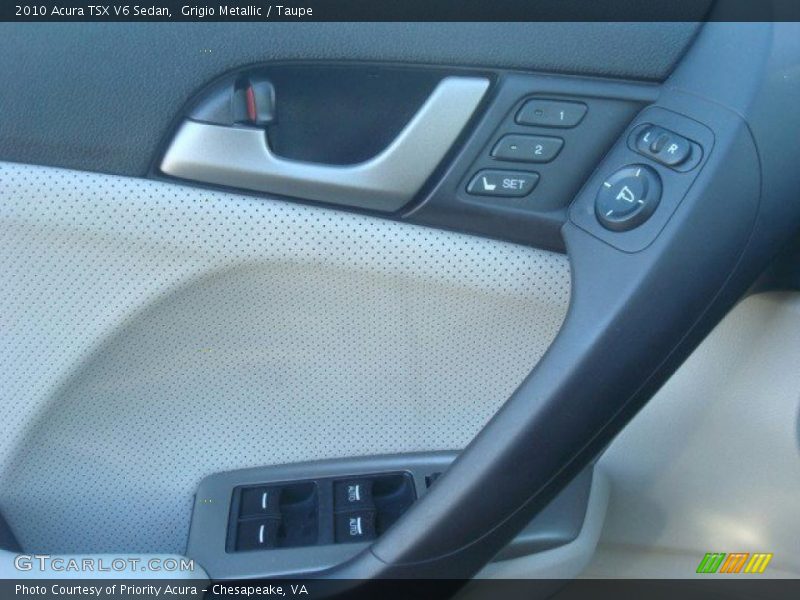 Grigio Metallic / Taupe 2010 Acura TSX V6 Sedan
