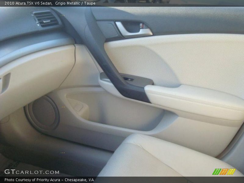 Grigio Metallic / Taupe 2010 Acura TSX V6 Sedan